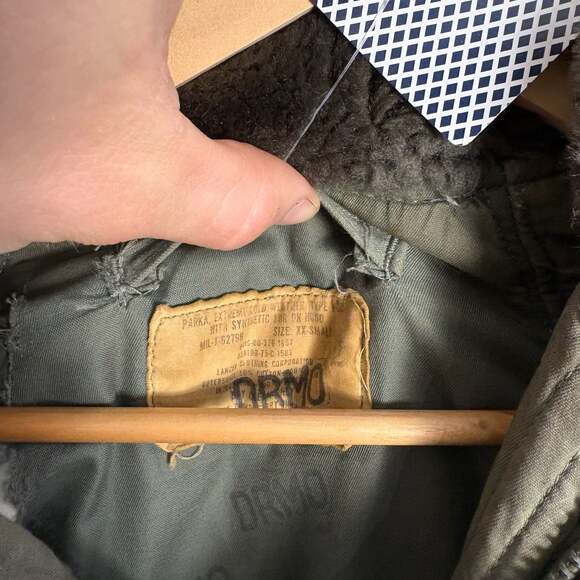 Men's 1977 N-3B USAF Extreme Cold Weather Parka XSmall 70s Vtg Air Force Coat - Picture 8 of 9